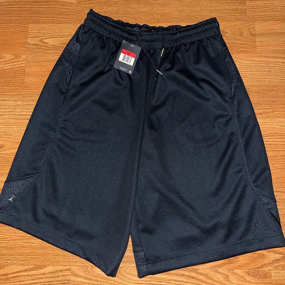Rare Vintage Nike Air Jordan Black Elephant Print Basketball Shorts Large